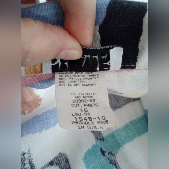 Blair Women's Colorful Geometric Blazer Vintage 16 - Picture 9 of 11